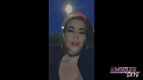 Slut sucks well hung stranger outside then gets creampie from bf