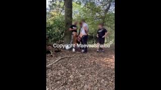 CUM WALK – I walk with a face full of cum in the street after taking 4 facials