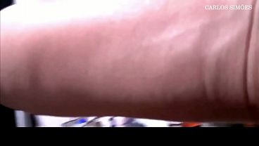 Hot young girl masturbating for her well-endowed boyfriend.
